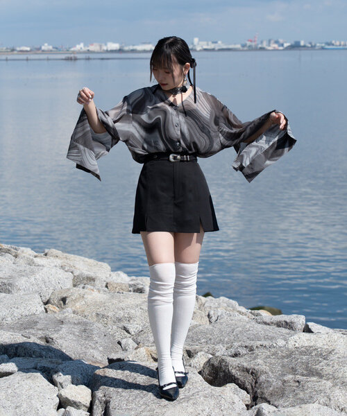 Mavie..7（メヴィセットゥ）の「【Mavie..7】袖スリットシアー