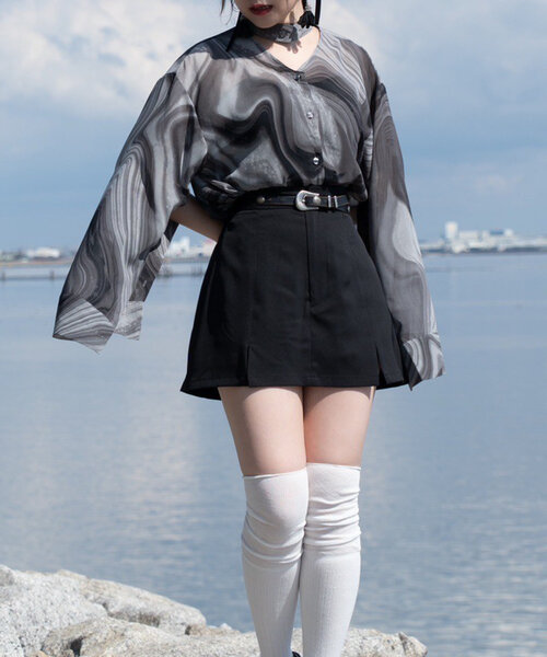 Mavie..7（メヴィセットゥ）の「【Mavie..7】袖スリットシアー
