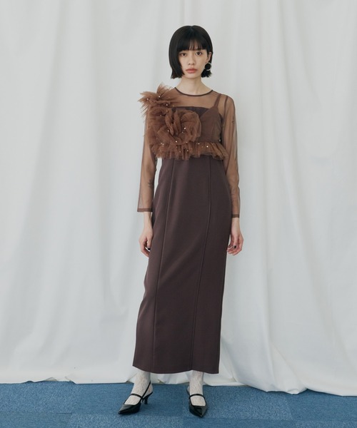 ANDRESD pearl bustier dress パールビスチェドレス パールビスチェドレス / pearl bustier dress（ドレス）｜ANDRESD