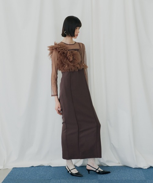 パールビスチェドレス / pearl bustier dress（ドレス）｜ANDRESD