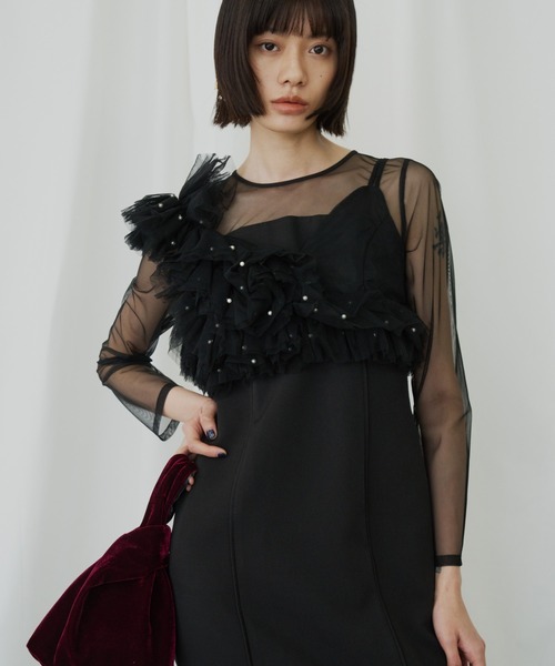 パールビスチェドレス / pearl bustier dress（ドレス）｜ANDRESD