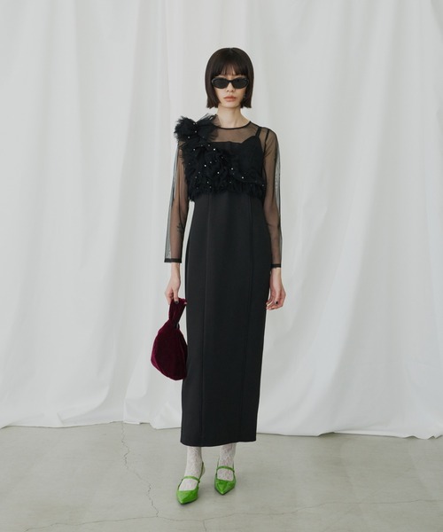 パールビスチェドレス / pearl bustier dress（ドレス）｜ANDRESD