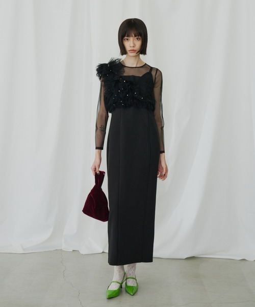 パールビスチェドレス / pearl bustier dress（ドレス）｜ANDRESD