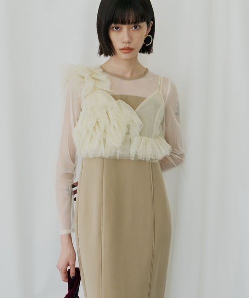 ANDRESD pearl bustier dress パールビスチェドレス パールビスチェドレス / pearl bustier dress（ドレス）｜ANDRESD