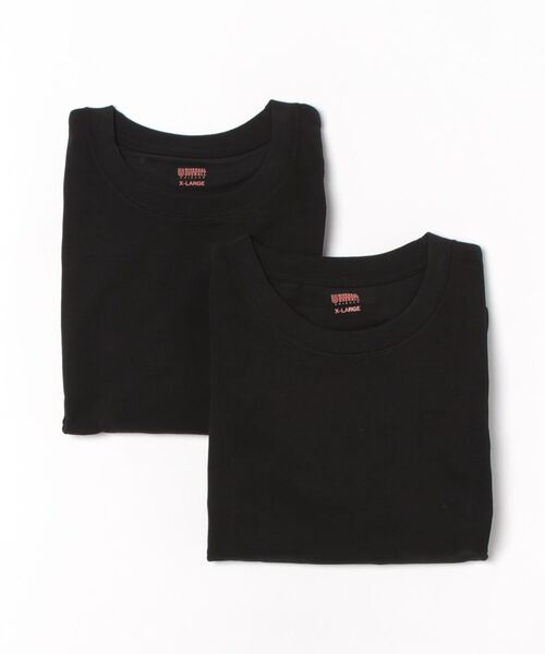 UNIVERSAL OVERALL（ユニバーサルオーバーオール）の「【UNIVERSAL OVERALL/ユニバーサルオーバーオール】UO 2PパックワイドヘビーウェイトショートスリーブTEE UVOP-002B（Tシャツ/カットソー・メンズ・ホワイト/ブラック/グレー・MEDIUM/SMALL/X-LARGE/LARGE）」の18枚目の写真