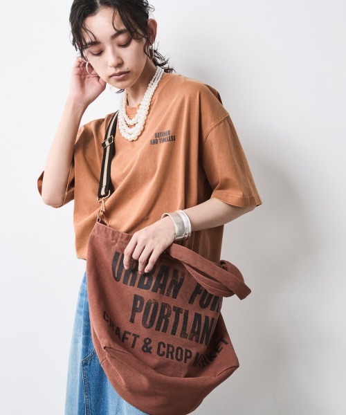 CHIC STYLE(シックスタイル)の「プリントトートバッグ シックスタイル(トートバッグ・レディース・チャコール/ブラウン/カーキ/グレー系/レオパード・FREE)」の16枚目の写真