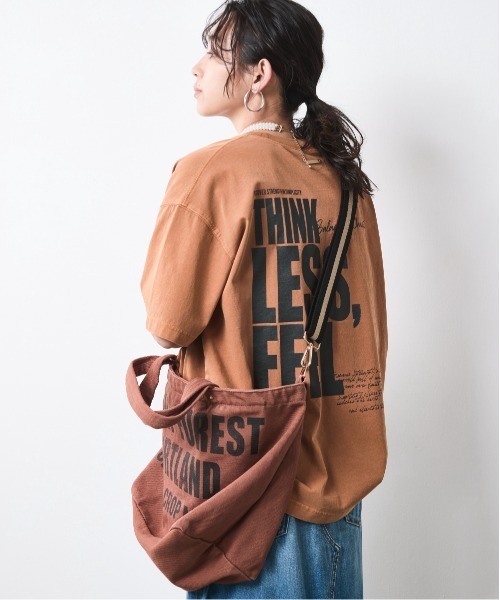 CHIC STYLE(シックスタイル)の「プリントトートバッグ シックスタイル(トートバッグ・レディース・チャコール/ブラウン/カーキ/グレー系/レオパード・FREE)」の17枚目の写真