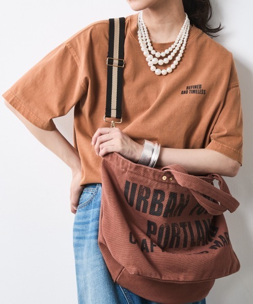CHIC STYLE(シックスタイル)の「プリントトートバッグ シックスタイル(トートバッグ・レディース・チャコール/ブラウン/カーキ/グレー系/レオパード・FREE)」の19枚目の写真