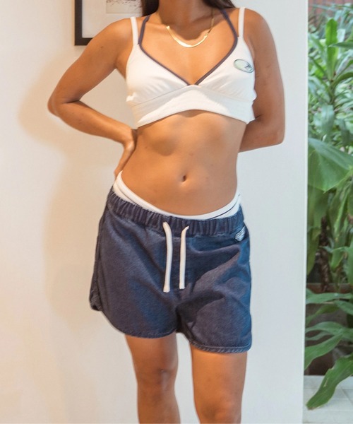 ROXY（ロキシー）の「BRING /ロキシードローコード付きウエストゴムデニムショートパンツ（その他パンツ・レディース・インディゴブルー/ブルー・SMALL/MEDIUM/LARGE）」の8枚目の写真