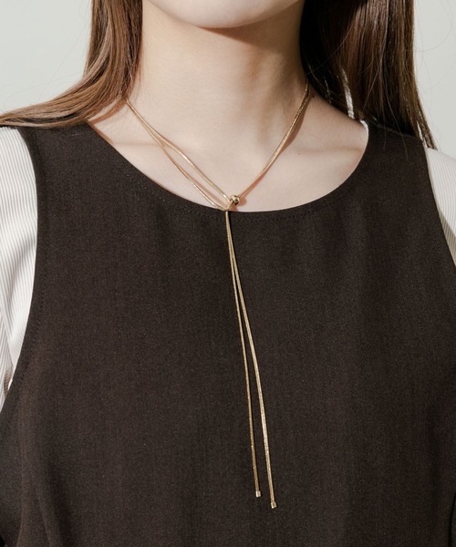 SMELLY（スメリー）の「スネークチェーン2WAYスライドネックレス（ネックレス・レディース・ゴールド・-）」の2枚目の写真