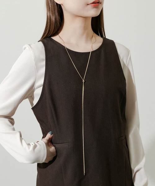 SMELLY（スメリー）の「スネークチェーン2WAYスライドネックレス（ネックレス・レディース・ゴールド・-）」の5枚目の写真