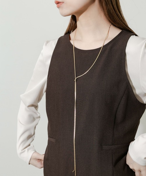 SMELLY（スメリー）の「スネークチェーン2WAYスライドネックレス（ネックレス・レディース・ゴールド・-）」の6枚目の写真