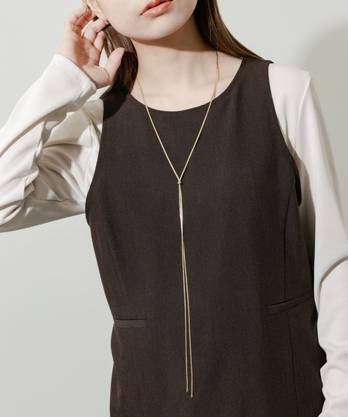 SMELLY（スメリー）の「スネークチェーン2WAYスライドネックレス（ネックレス・レディース・ゴールド・-）」の7枚目の写真