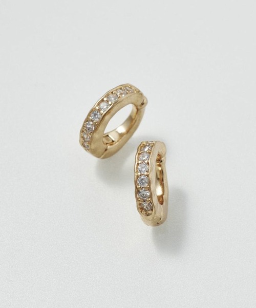 GOLDY（ゴールディ）の「【GOLDY】キュービックジルコニア フープ ワンタッチ イヤリング 2240506（イヤリング・レディース・シルバー/ゴールド/シルバー系1/ゴールド系その他・FREE）」の8枚目の写真