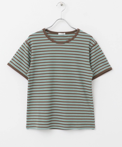ハニカムワッフルボーダーTシャツ URBAN RESEARCH ITEMS｜ハニカムワッフルボーダーTシャツ