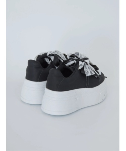 Ank Rouge（アンクルージュ）の「おリボンパールスニーカー（スニーカー・レディース・ブラック/ホワイト・M/L）」の4枚目の写真