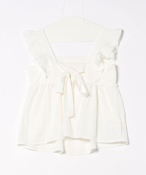 frunco（フランコ）の「【ZOZO限定】バックリボンキャミブラウス（シャツ/ブラウス・レディース・ブルー/ブラック/ホワイト・MEDIUM）」の4枚目の写真