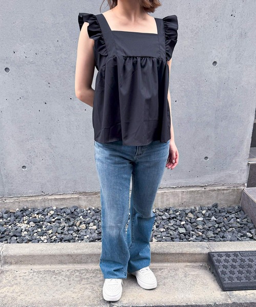 frunco（フランコ）の「【ZOZO限定】バックリボンキャミブラウス（シャツ/ブラウス・レディース・ブルー/ブラック/ホワイト・MEDIUM）」の21枚目の写真