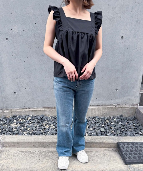 frunco（フランコ）の「【ZOZO限定】バックリボンキャミブラウス（シャツ/ブラウス・レディース・ブルー/ブラック/ホワイト・MEDIUM）」の20枚目の写真