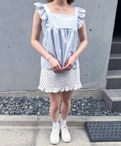 frunco（フランコ）の「【ZOZO限定】バックリボンキャミブラウス（シャツ/ブラウス・レディース・ブルー/ブラック/ホワイト・MEDIUM）」の17枚目の写真