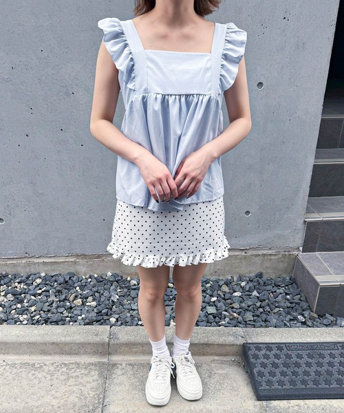 frunco（フランコ）の「【ZOZO限定】バックリボンキャミブラウス（シャツ/ブラウス・レディース・ブルー/ブラック/ホワイト・MEDIUM）」の15枚目の写真