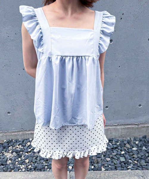 frunco（フランコ）の「【ZOZO限定】バックリボンキャミブラウス（シャツ/ブラウス・レディース・ブルー/ブラック/ホワイト・MEDIUM）」の19枚目の写真