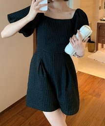 サロペット オールインワン 半袖」に該当するレディース