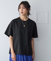 <大きいサイズ>24時間ずっと快適かるスルー5分袖メッシュプルオーバー(吸汗速乾・UVカット・イージーケア)(セットアップ可能)