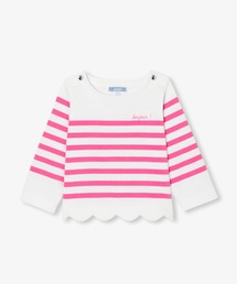 jacadi（ジャカディ）の「刺しゅう入り長袖セーラーTシャツ（Tシャツ/カットソー・キッズ）」