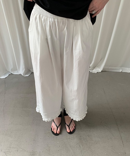 bedsidedrama 22ss パンツ　1size SLY | L／W PLEATS MEDIUM パンツ (ショートパンツ ) |SHEL'TTER