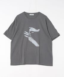 《HANDプリントオーバーサイズTシャツ