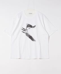 《HANDプリントオーバーサイズTシャツ