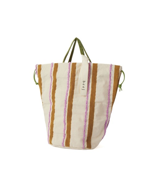 ROSE BUD（ローズバッド）の「beej EMB Flocky String bag（ショルダーバッグ・レディース・ピンク/イエロー・ONE SIZE）」の2枚目の写真