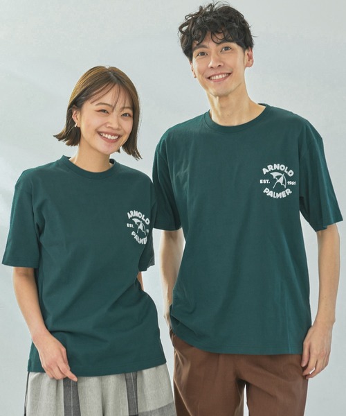 Arnold Palmer（アーノルドパーマー）の「サガラ刺繍 シェア ロゴ Tシャツ（Tシャツ/カットソー・レディース・ホワイト/グリーン/ブラック・XS/S/M/L/LL）」の3枚目の写真