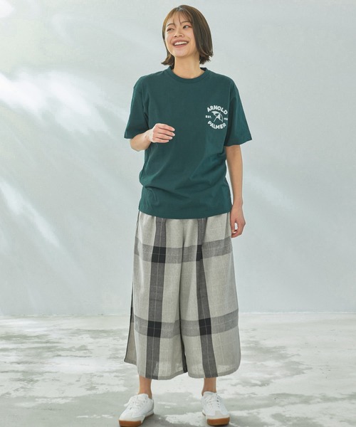 Arnold Palmer（アーノルドパーマー）の「サガラ刺繍 シェア ロゴ Tシャツ（Tシャツ/カットソー・レディース・ホワイト/グリーン/ブラック・XS/S/M/L/LL）」の11枚目の写真