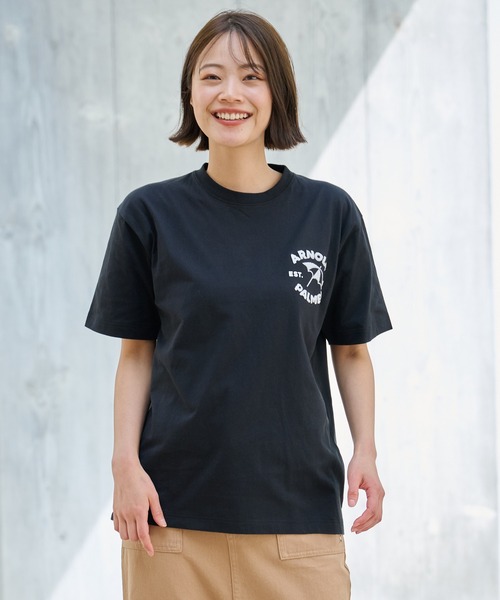 Arnold Palmer（アーノルドパーマー）の「サガラ刺繍 シェア ロゴ Tシャツ（Tシャツ/カットソー・レディース・ホワイト/グリーン/ブラック・XS/S/M/L/LL）」の21枚目の写真