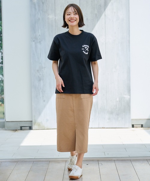 Arnold Palmer（アーノルドパーマー）の「サガラ刺繍 シェア ロゴ Tシャツ（Tシャツ/カットソー・レディース・ホワイト/グリーン/ブラック・XS/S/M/L/LL）」の19枚目の写真