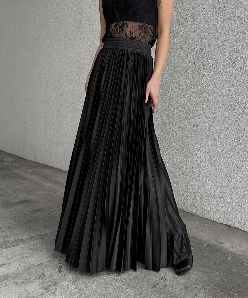 セール】【LVEU.】グロスプリーツスカート / ボトムス スカート ロング