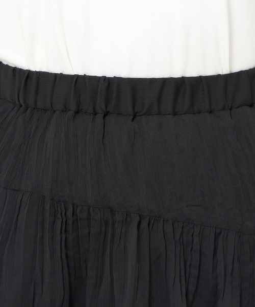 LOWRYS FARM（ローリーズファーム）の「アシメティアードプリーツスカート　 491113（スカート・レディース・ブラック/ブラウン/アイボリー/レオパード・FREE）」の21枚目の写真