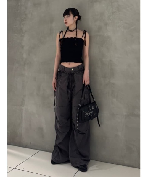 SLY タックワイドウーブンパンツ セール】TUCK WIDE WOVEN PT タック ワイド ウーブン パンツ