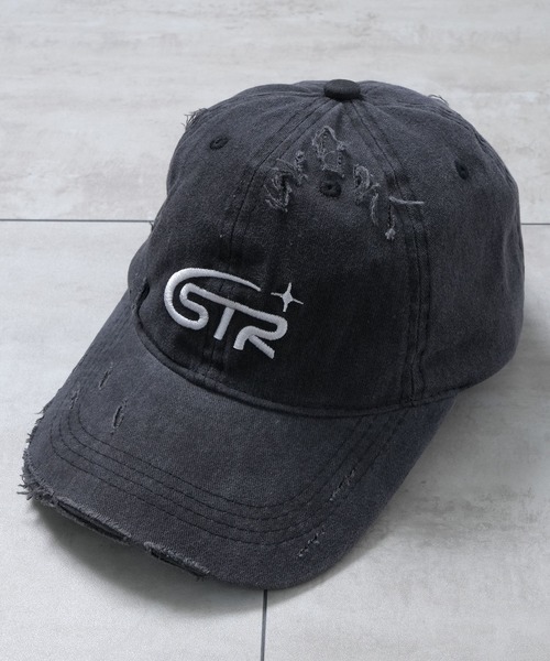 Starting Over（スターティングオーバー）の「【Starting Over/スターティングオーバー】ONE POINT LOGO DAMAGE PROCESSING PIGMENT CAP（キャップ・メンズ・ベージュ/カモフラージュ/ブラック・FREE）」の9枚目の写真