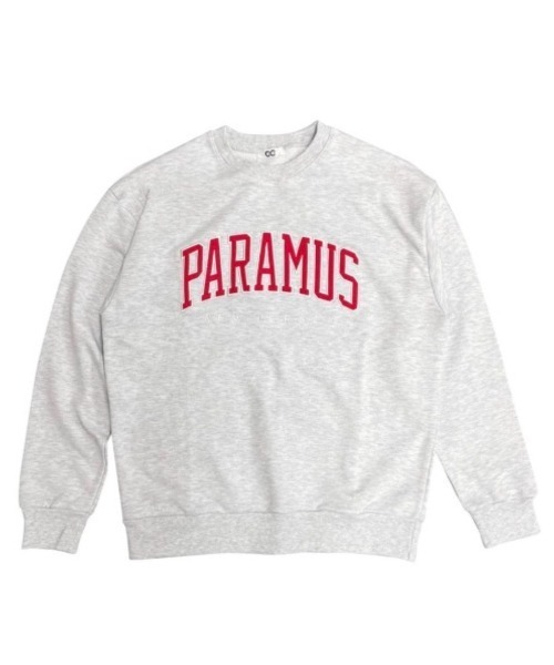 B'day(ビーデイ)の「【CHICHI】PARAMUS LOGO / パラマス アーチロゴ 配色刺繍 クルーネック スウェット(スウェット・メンズ・グレー系その他・FREE)」の1枚目の写真