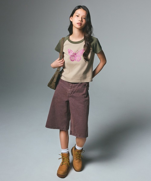 X-girl(エックスガール)の「FADED HALF PANTS(その他パンツ・レディース・ブラック/ブラウン・S/M)」の15枚目の写真