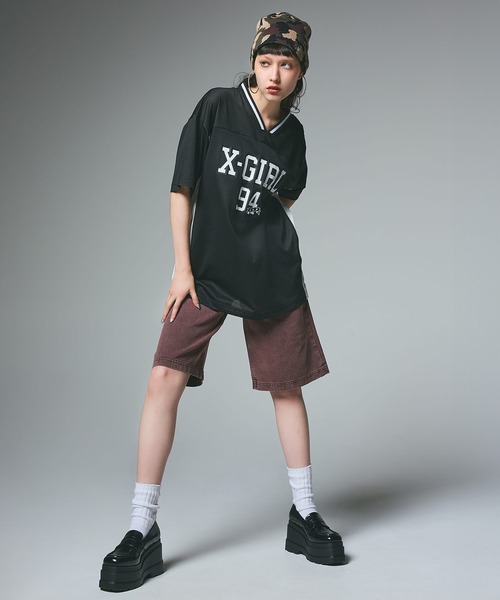 X-girl(エックスガール)の「FADED HALF PANTS(その他パンツ・レディース・ブラック/ブラウン・S/M)」の13枚目の写真