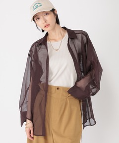 美品＊エイトン ファーカシミヤVネックプルオーバー ブラウン ゆったり日本製 ATON ｜ ROYAL CASHMERE FUR V-NECK SWEATER | HJ GALLERY