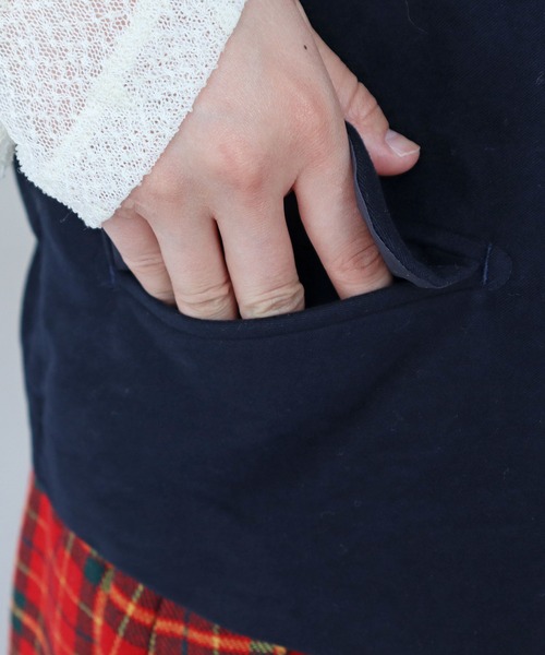 bulle de savon（ビュルデサボン）の「モールスキン ベスト（ベスト・レディース・ネイビー・FREE）」の19枚目の写真