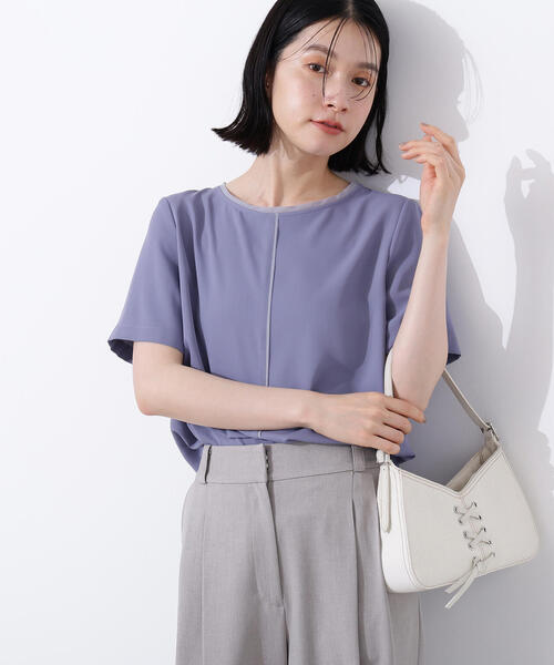 「N.（N. Natural Beauty Basic）」 半袖シャツ MEDIUM ブルー レディース N.Natural Beauty Basic 「N.（N. Natural Basic）」 長袖シャツ