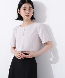 「N.（N. Natural Beauty Basic）」 半袖ブラウス MEDIUM モカ レディース N.Natural Beauty Basic 「N.（N. Natural Basic）」 半袖