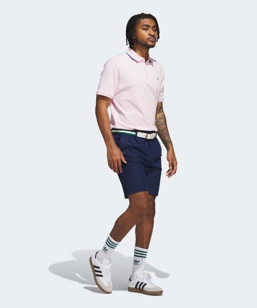 adidas golf アディダスゴルフ 半袖 ゴルフ ウェア ロゴ 人気 adidas ポロシャツ ビッグ アディダスロゴ 半袖モックネック