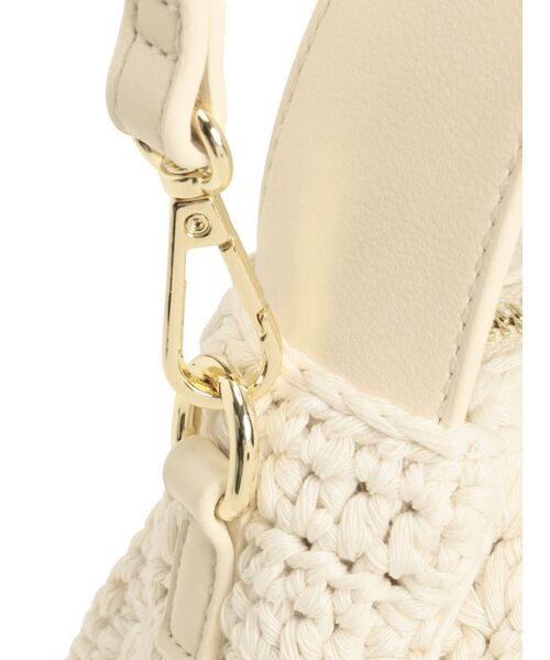 MERCURYDUO（マーキュリーデュオ）の「ニットラウンドバッグ（ショルダーバッグ・レディース・アイボリー・FREE）」の8枚目の写真